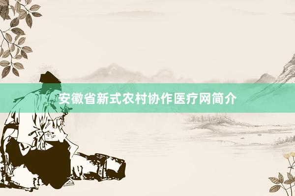 安徽省新式农村协作医疗网简介